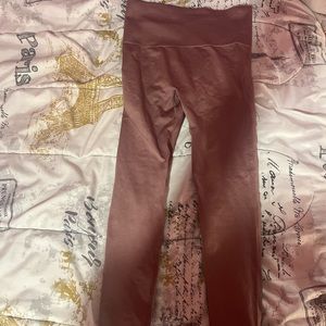 Small brown high waisted workout leggings